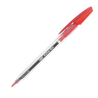 Stylo bille BIC Cristal Clic rétractable - Pointe moyenne