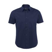 Chemise homme popeline stretch manches courtes BROADWAY 140g/m²