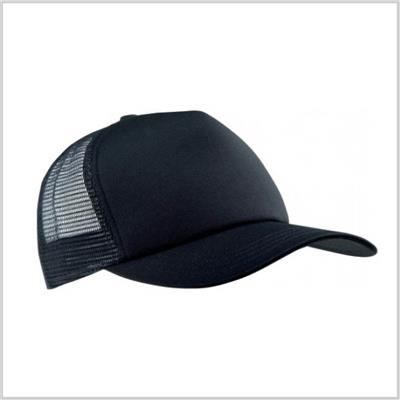 Casquette Trucker 5 panneaux Black/Black